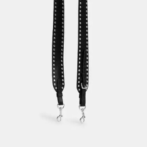 Coach Strap Rivets Replacement Black Leather cn765 Novelty Purse Bag Shoulder - Picture 6 of 6